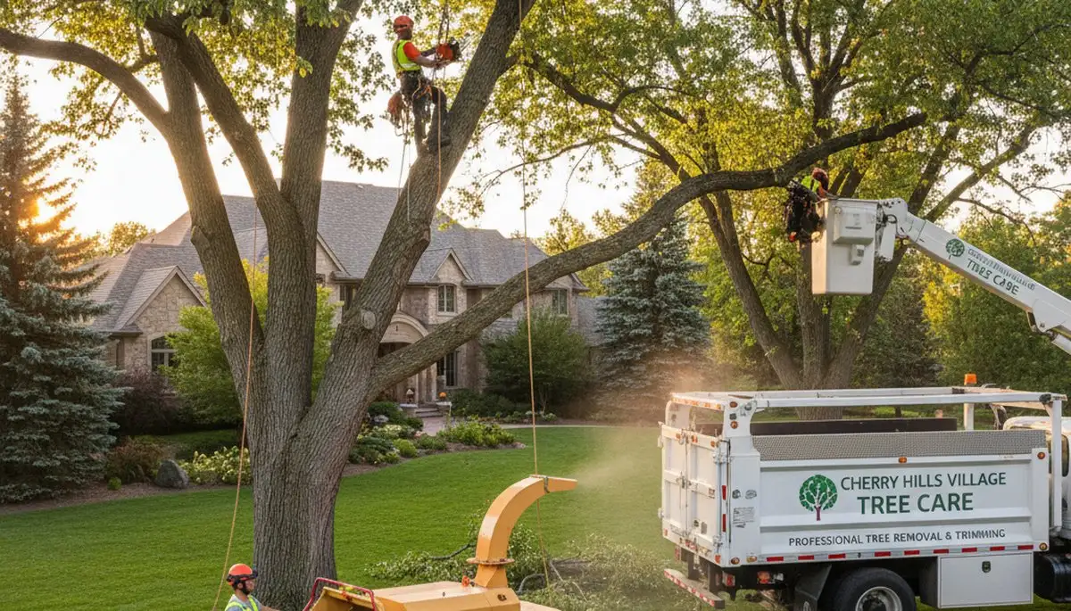 Professional tree removal service in Littleton CO safely clearing hazardous trees