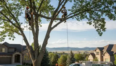 Professional tree removal service in Littleton CO by certified arborists